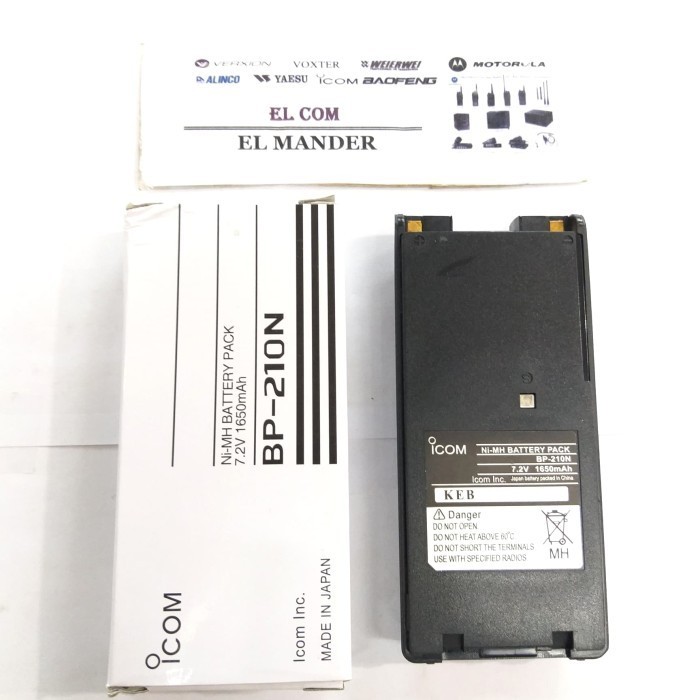 BATRE HT ICOM IC V8 IC A24 IC A6 BP 210N - BATTERY HT ICOM BP 210N V8