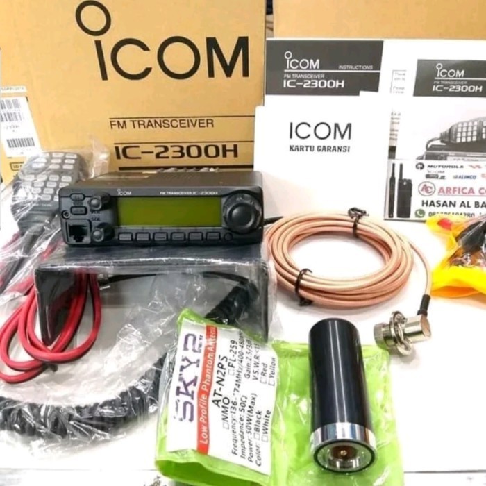 RADIO RIG ICOM 2300H PAKET FULL SET ANTENA MOBIL ORIGINAL ICOM 2300H