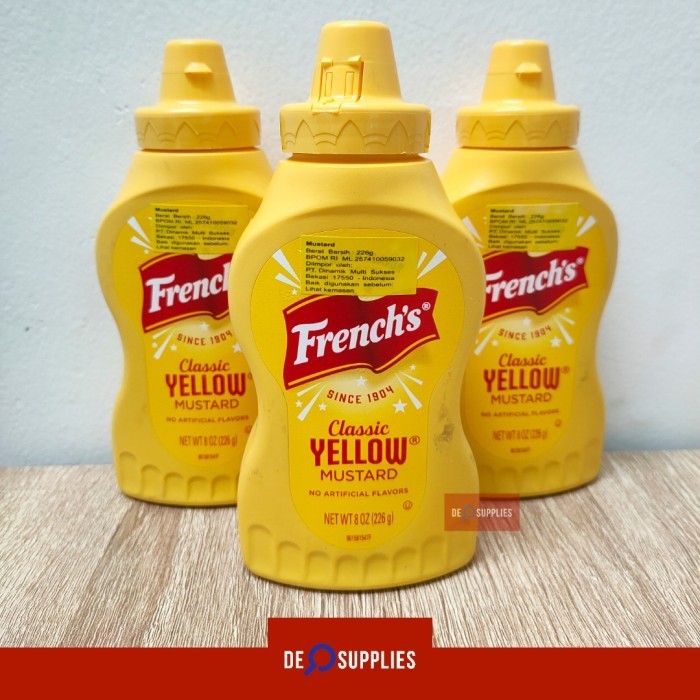 

French'S Classic Yellow Mustard Squeeze 226Gr - Frenchs Saus French Us