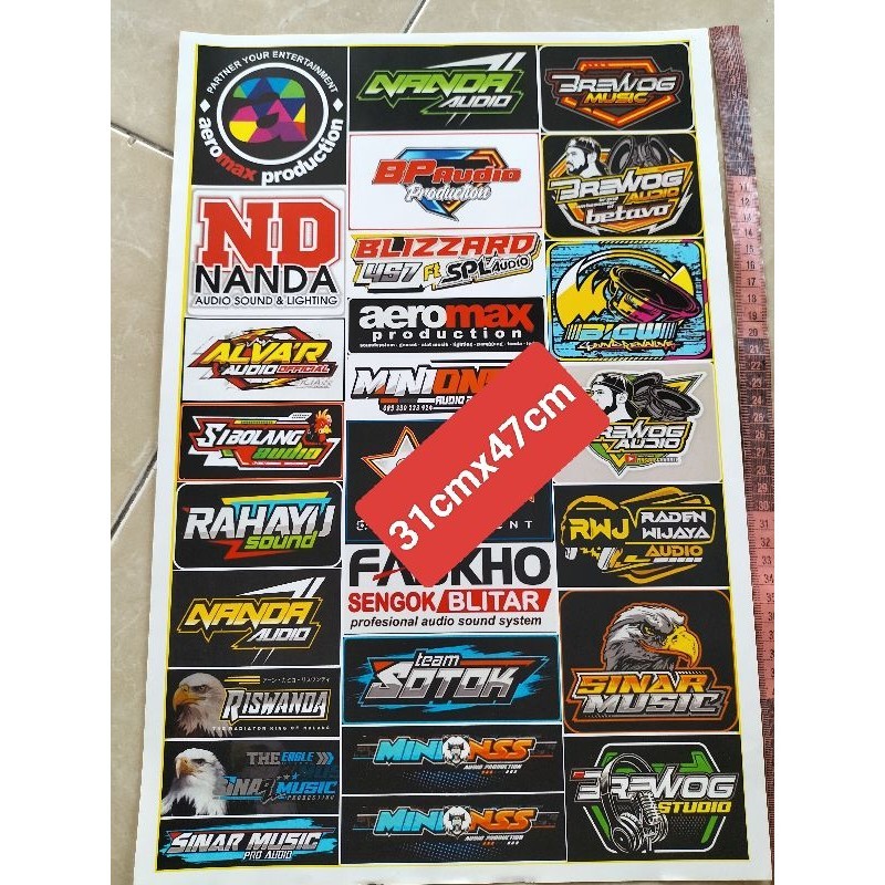 

Stiker Sound | Stiker 1 Lembar | Stiker Pack Ukuran 31cmx47cm