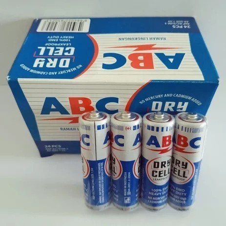 [Per Karton 288Pcs] Abc Battery Aa Biru / Baterai Jam Dinding Aa Abc Terlaris