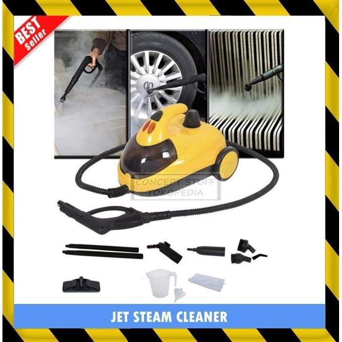 ALAT MESIN STEAM UAP PANAS PEMBERSIH MOBIL RUMAH MULTIFUNGSI PORTABLE TERBATAS