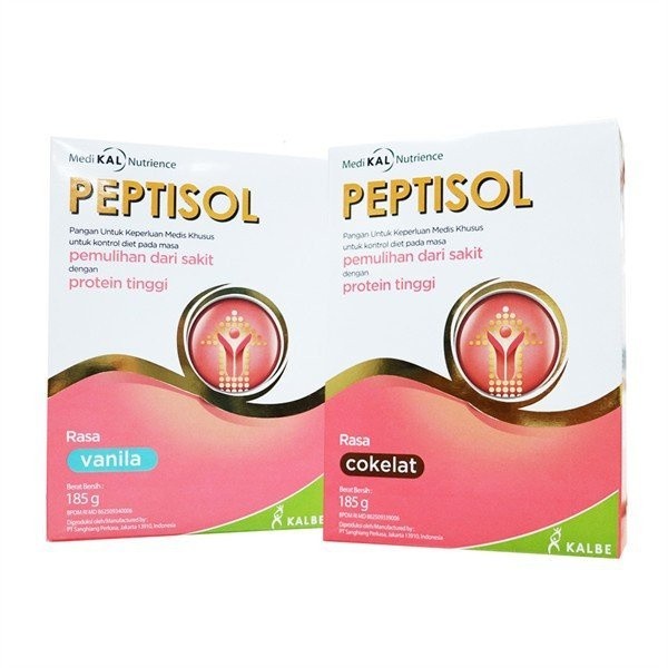 

PEPTISOL SUSU KEPERLUAN MEDIS PEMULIHAN DARI SAKIT 185G RASA VANILLA