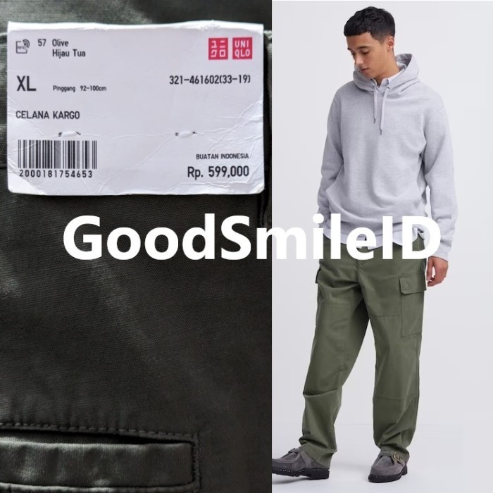 Men Celana Work Denim Pria Cargo Chino Pants Panjang