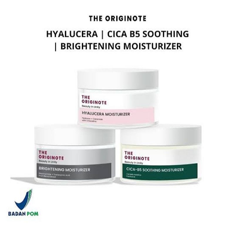 THE ORIGINOTE HYALUCERA MOISTURIZER | THE ORIGINOTE CICA B5 SOOTHING MOISTURIZER | THE ORIGINOTE BRI