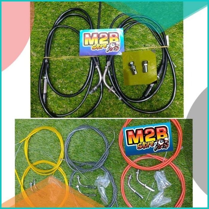 Kabel Tali Gas spontan 2 Kabel nmax Aerox PCX Vario Cb CBR Ninja R15 1
