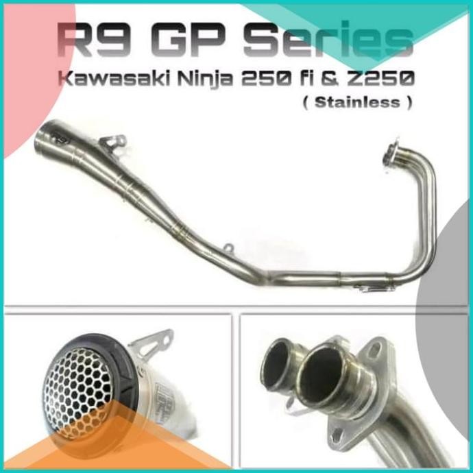 knalpot R9 GP series ninja 250 fi R25 MT25 CBR 250RR ninja 250 fi 2018