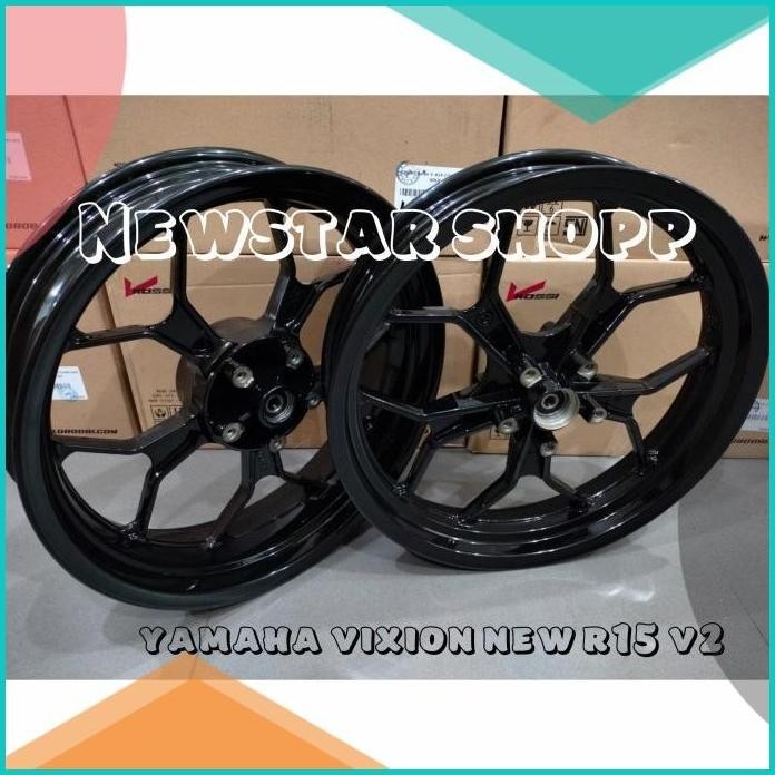 Velg racing Rossi tapak lebar double disc Vixion new R15v2 Xabre pnp 1