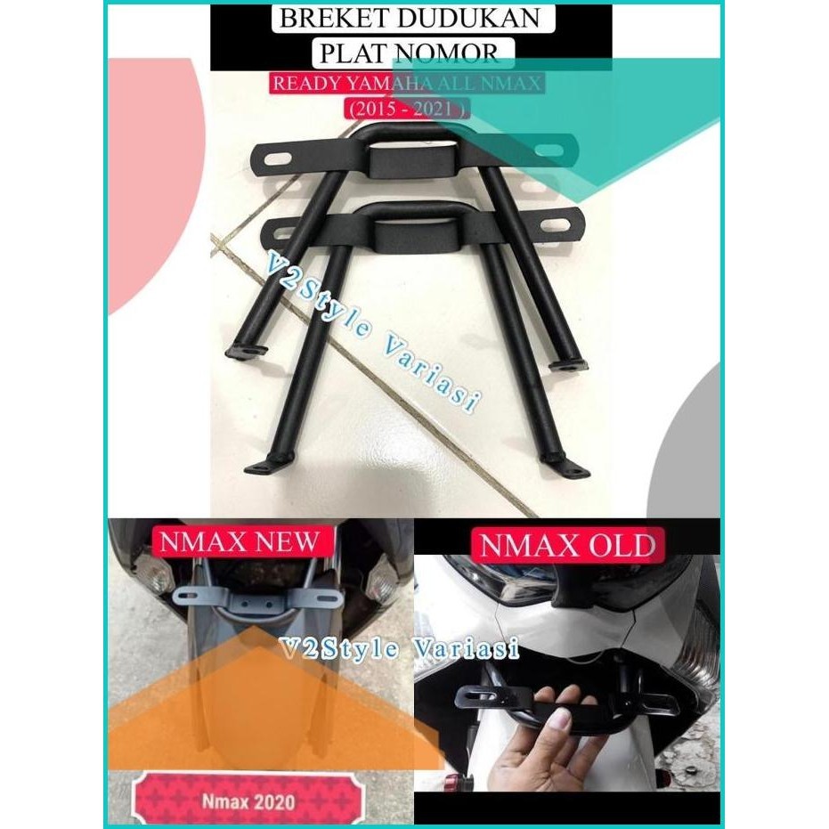 BREKET KUMIS NMAX OLD DUDUKAN PLAT NOMOR DEPAN 2015 2017 2019 Yamaha 1