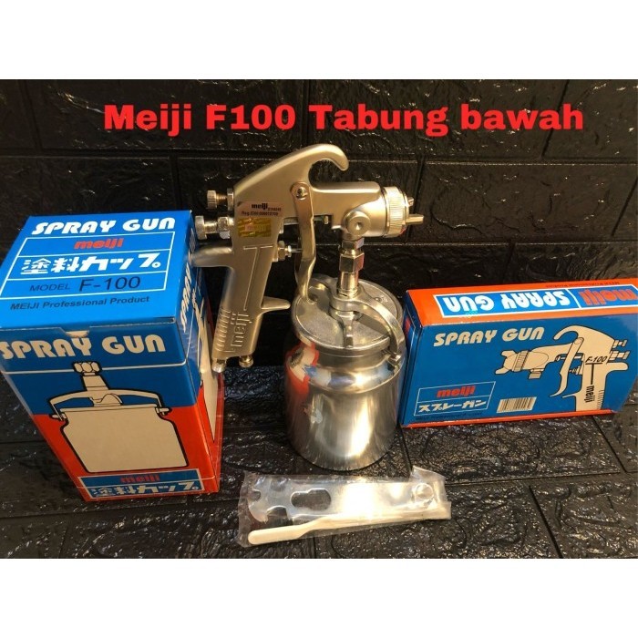 spray gun f100 meiji tabung bawah/semprotan cat f-100/spit/spet
