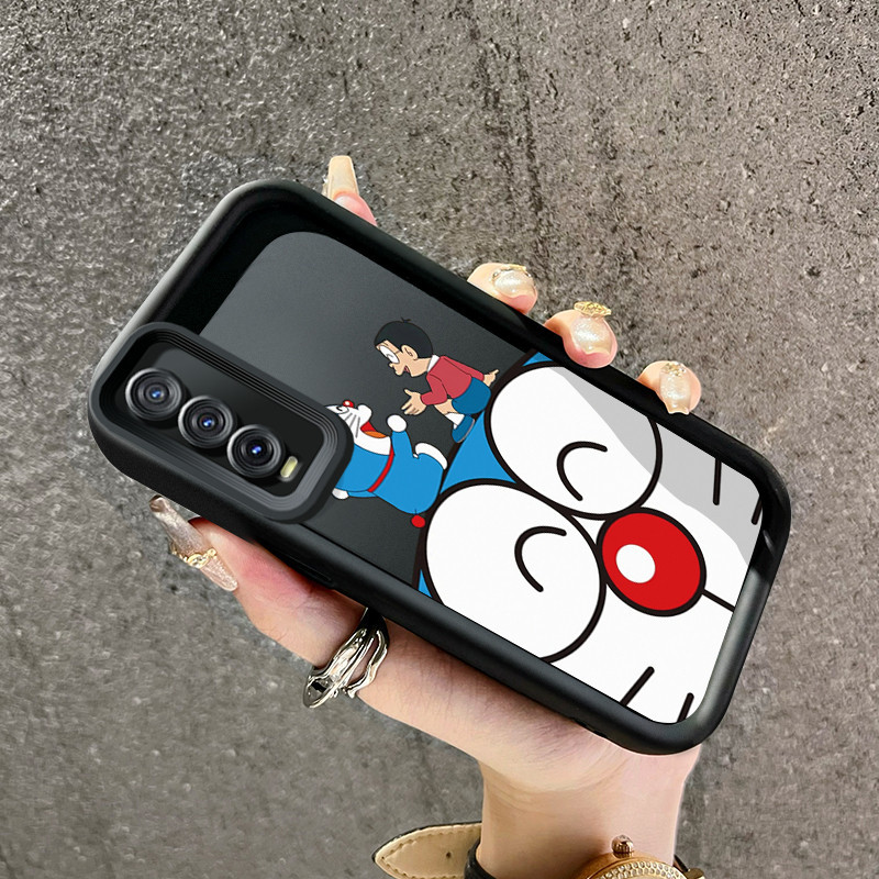 Casing Hp VIVO Y20 Y20s Y20i Y20T Y12s Y12a Y30G Y11s Case Kesing sarung HP pola Doraemon beruang besar Softcase ponsel baru casing pelindung silikon