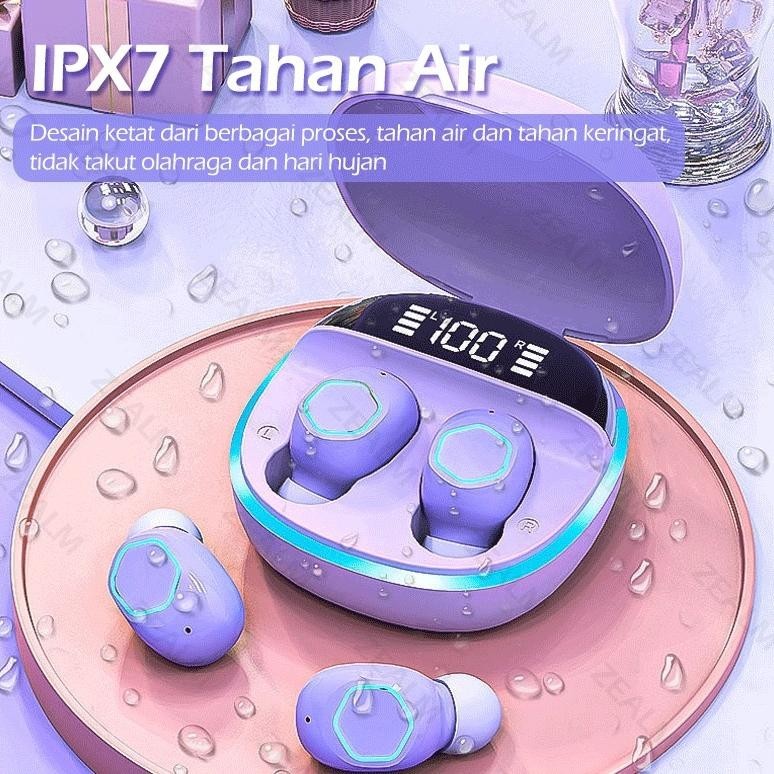 M13 MACARON HEADSET BLUETOOTH TWS WITH MIC BREATHING LIGHT CASE LED DISPLAY SCREEN HANDSET BLUETOOTH