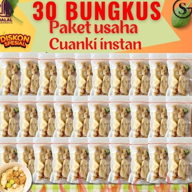 

30 PCS CUANKI INSTAN PAKET USAHA HOTPOT INSTAN KALDU GURIH KUAH PEDAS KAM
