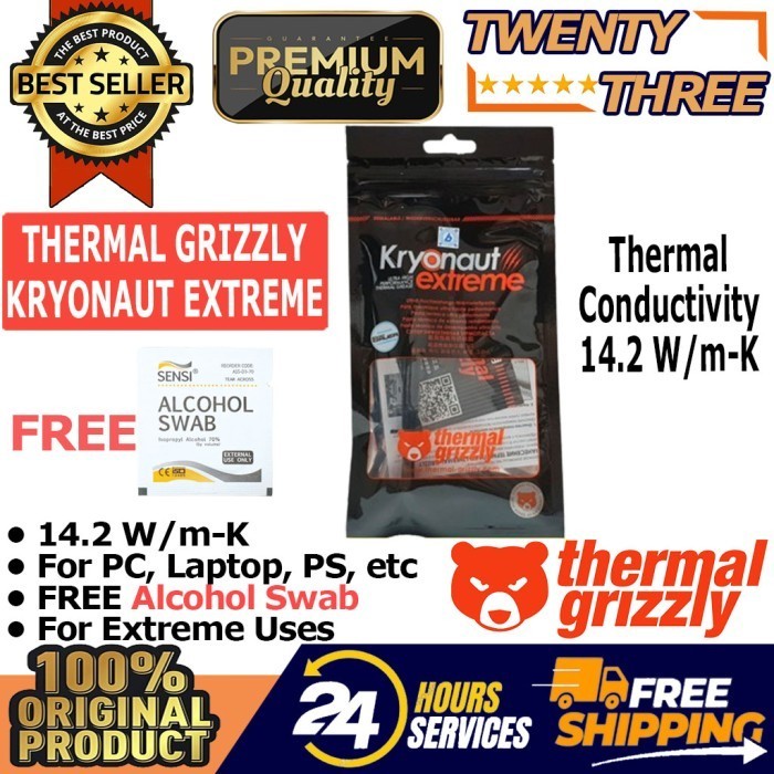 Thermal Grizzly Kryonaut Extreme Thermal Paste 2 Gram Pasta