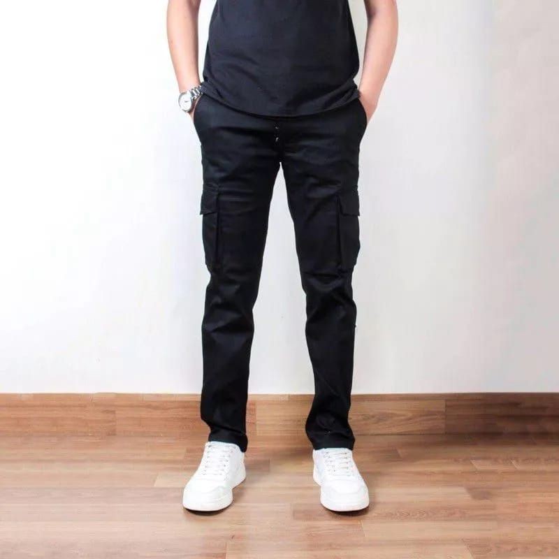 Celana Cargo Panjang Pria Slim Fit