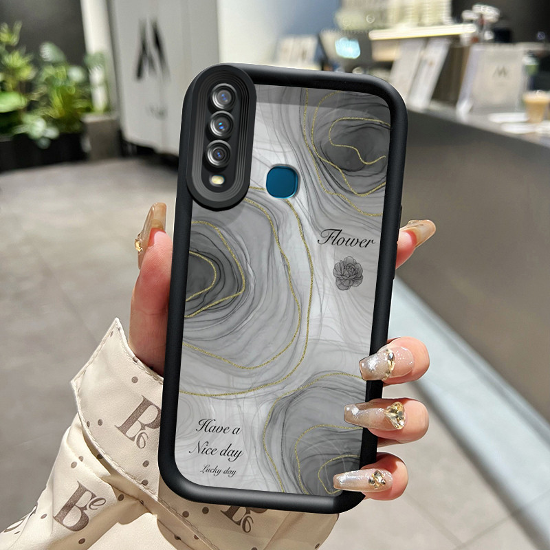 Casing Hp VIVO Y17 Y15 Y12 Y12i Y3 Y3s 2020 Case pelindung lensa kamera Kesing HP Pegangan anti seli