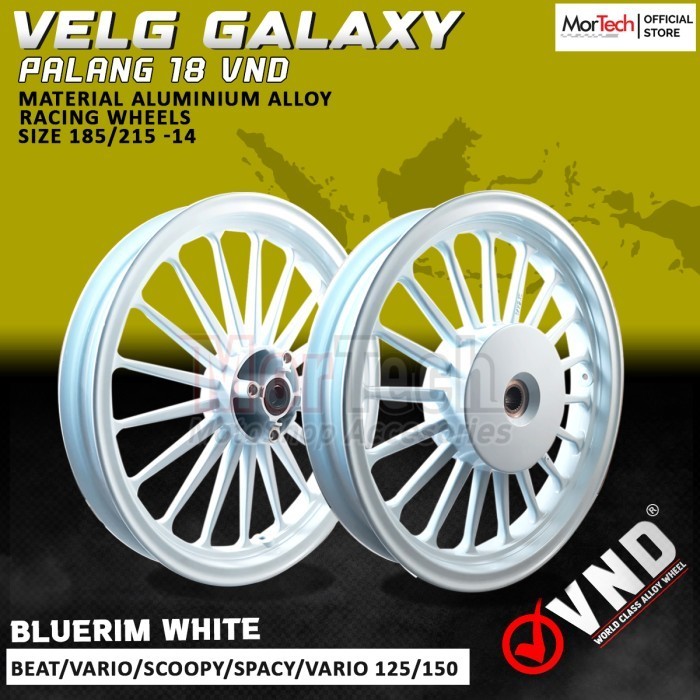 NEW VELG PELEK VND RACING GALAXY BALOK 18 MOTOR VARIO 110 / BEAT CW /