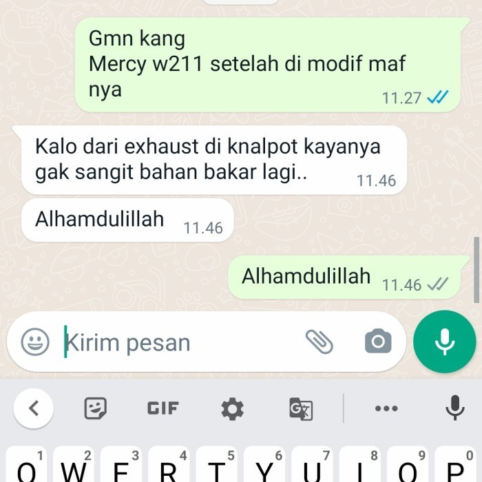 MAF EXTENSION MERCEDES W211, E260