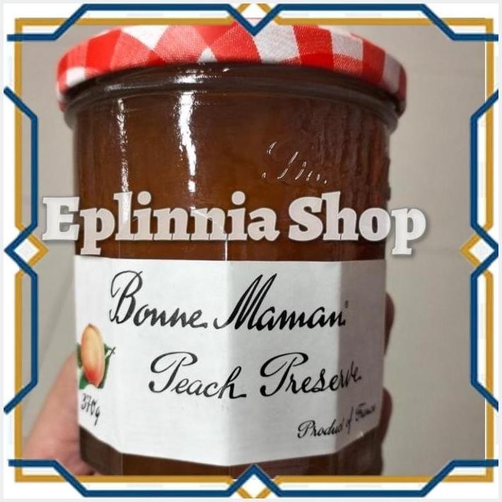 

[EPL] BONNE MAMAN PEACH PRESERVE 370 GR - SELAI PEACH BONE MAMAN