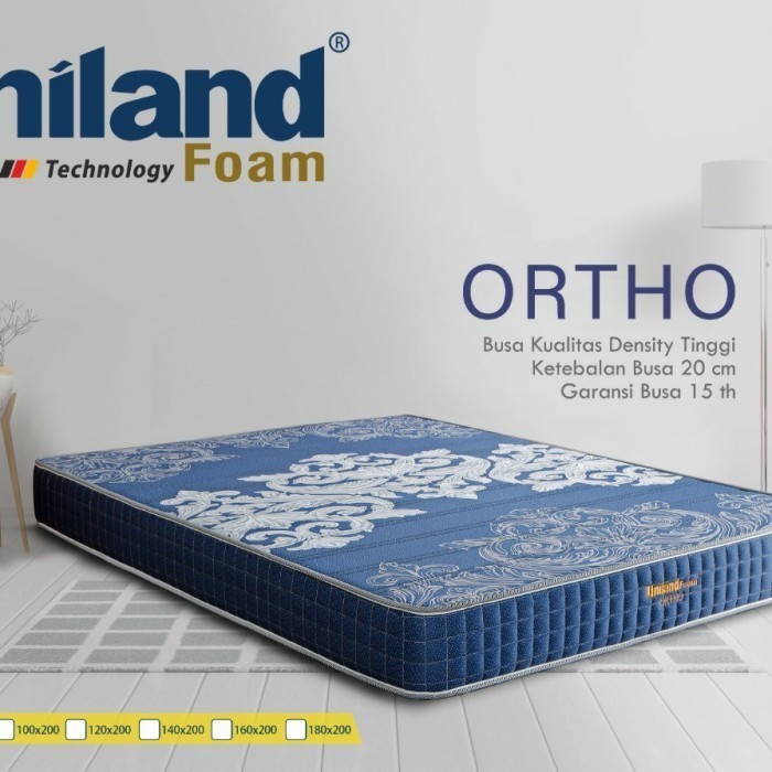 Kasur Uniland Ortho 140X200 Cm Tebal 20 Cm Orthopedic Firm