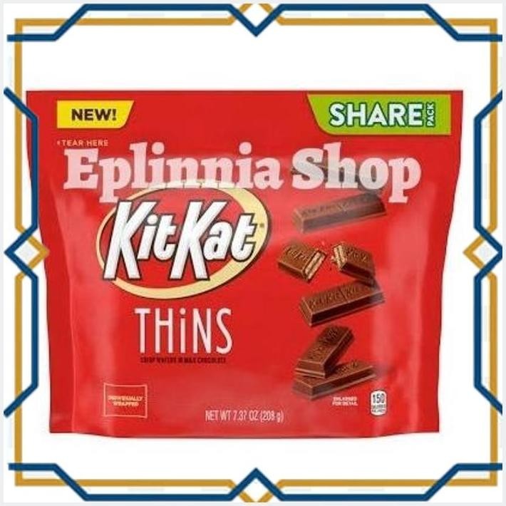 

[EPL] KITKAT THINS CHOCOLATE 208 GR - COKELAT KIT KAT