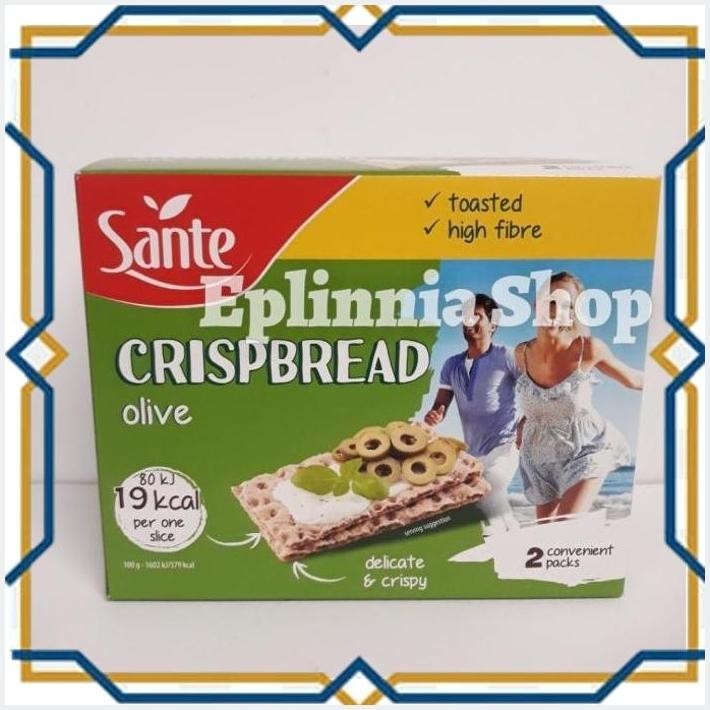 

[EPL] SANTE CRISPBREAD OLIVE CRACKERS 150 GR - KREKERS