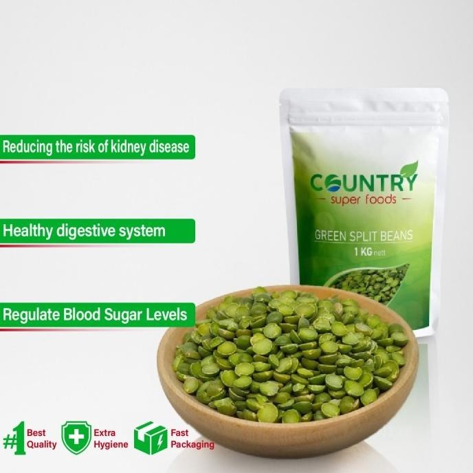 

Green Split Peas - 1 Kg - Kacang Kapri Belah PS