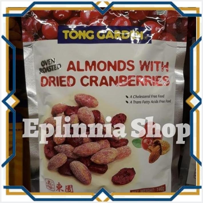 

[EPL] TONG GARDEN ALMOMDS WITH DRIED CRANBERRIES 140 GR - KACANG ALMONDS