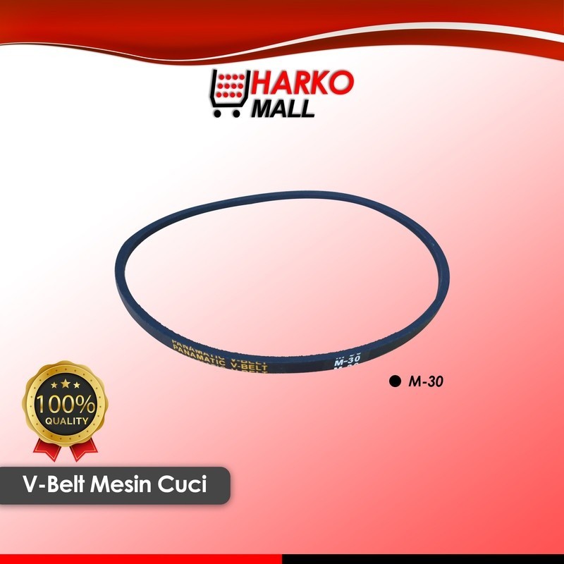 Karet Vanbelt Mesin Cuci Vanbel / Fan V Belt Universal untuk merk SANYO SHARP LG Ukuran M-30