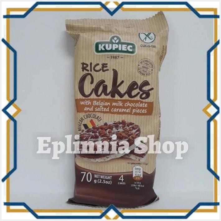 

[EPL] KUPIEC RICE CAKES WITH BELGIAN MILK CHOCOLATE AND SALTED CARAMEL 64 GR