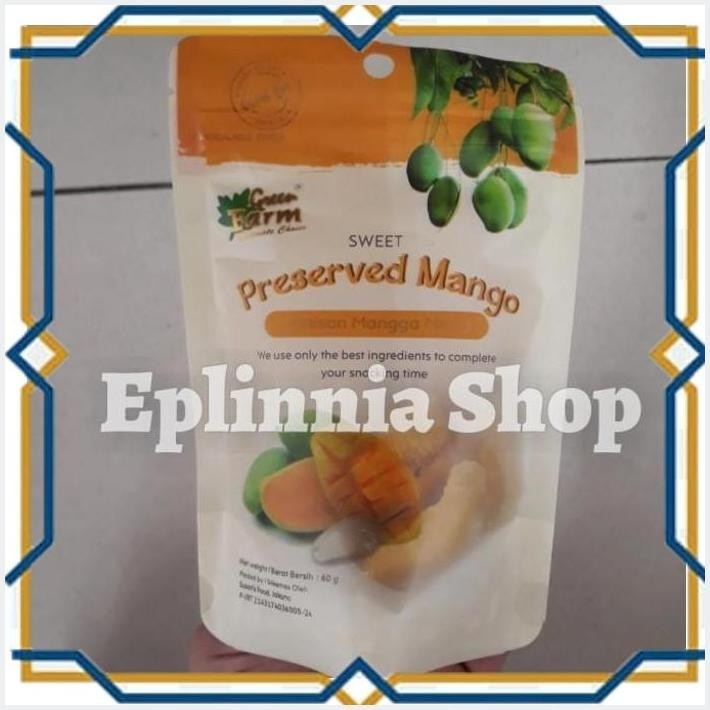 

[EPL] GREEN FARM SWEET PRESERVED MANGO 60 GR - MANISAN MANGGA MANIS