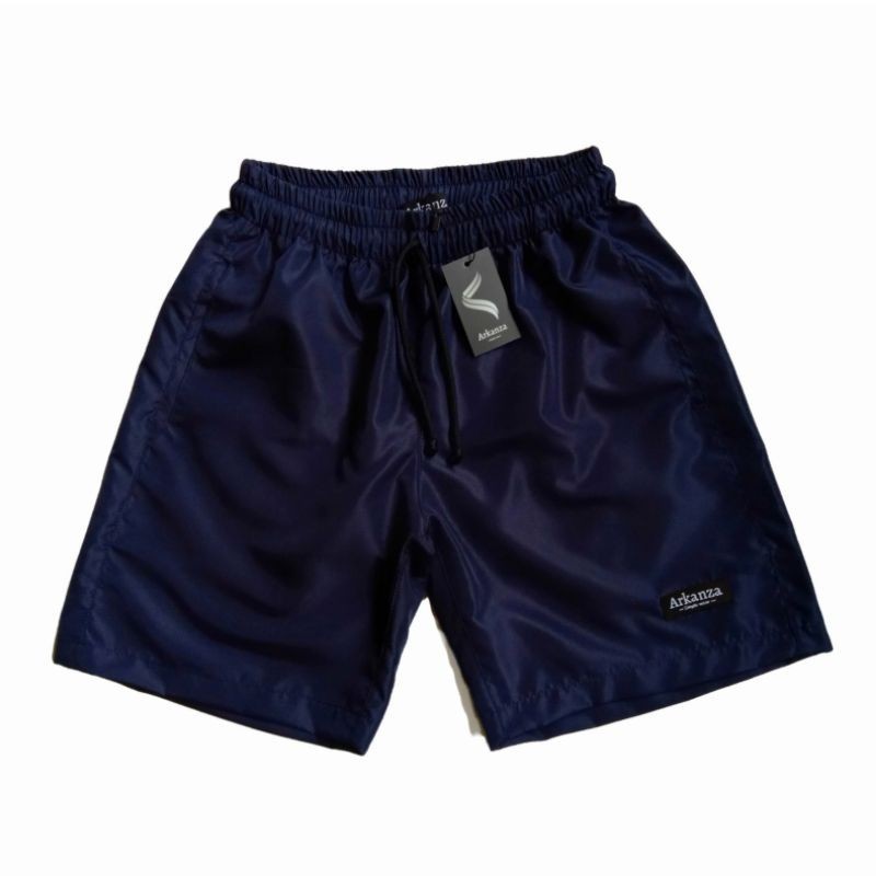 Celana Kolor Parasut Pria Polos Navy