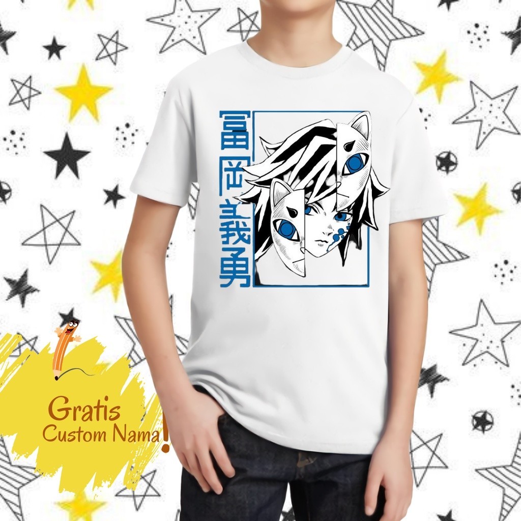 Baju Kaos Anak Anime Katsune / baju Kaos Anak Anime