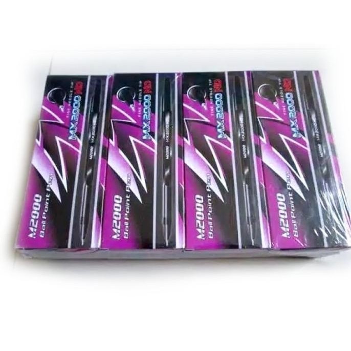 

(GROSIR 1 BOX ISI 12 PCS) PULPEN M2000 / BOLPOINT PENA ALAT TULIS KANT