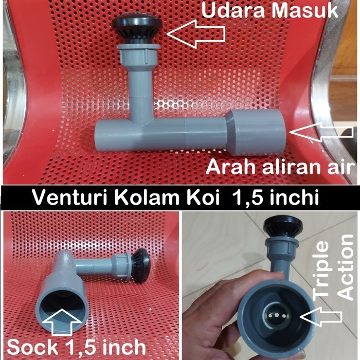 VENTURI INJEKTOR OKSIGEN KOLAM IKAN KOI 1,5 INCHI