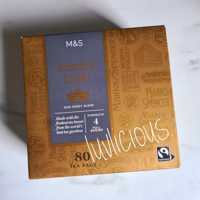 

M&S Mark Marks & And Scer Luxury Gold Teabags Tea Teh Celup