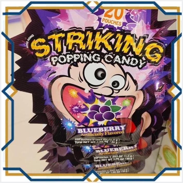 

[LDY] 20 POUCH STRIKING POPPING CANDY BLUEBERY 30GR