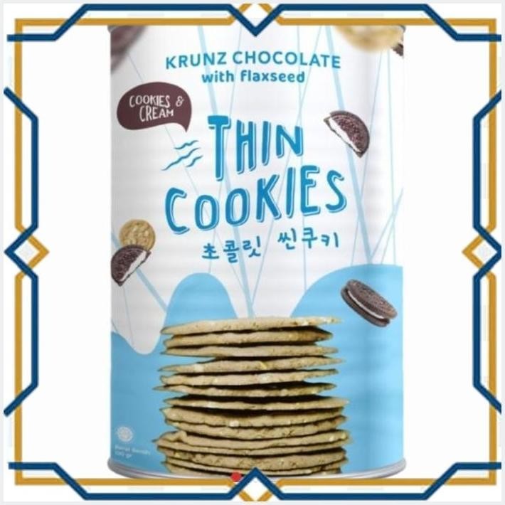 

[LDY] WOCA BISKUIT KRUNZ CHOCOLATE WITH FLAXSEED THIN COOKIES & CREAM 90GR