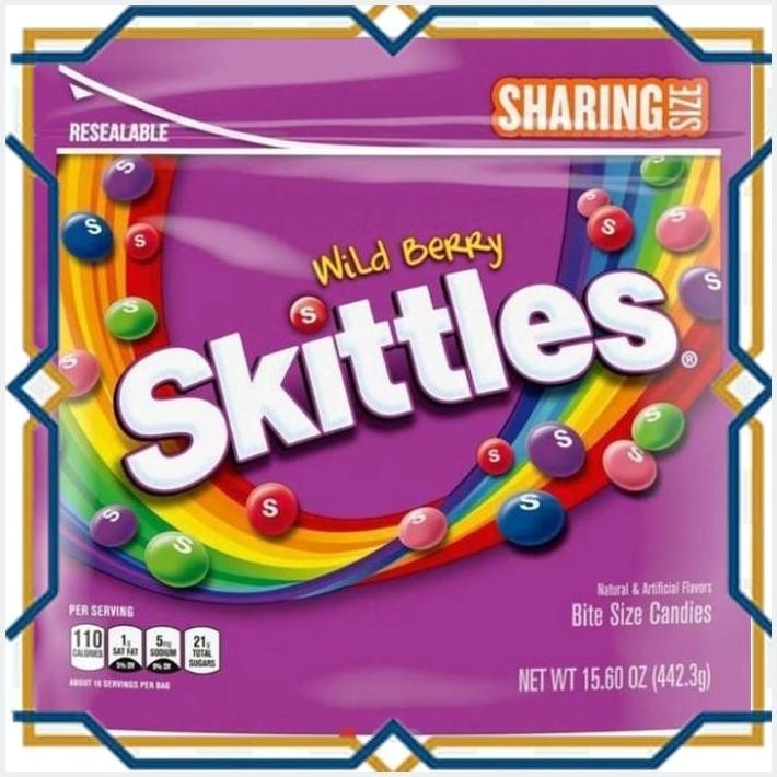 

[LDY] SKITTLES PERMEN WILD BERRY 442.3GR