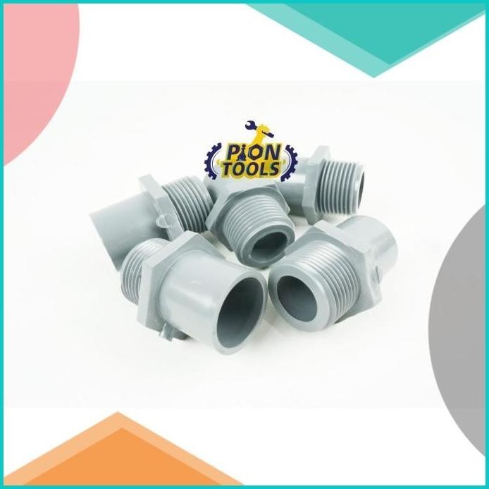 PMP Sok drat luar PVC ts 1x3/4" SDL pvc sock drat luar pvc valve 19F3B