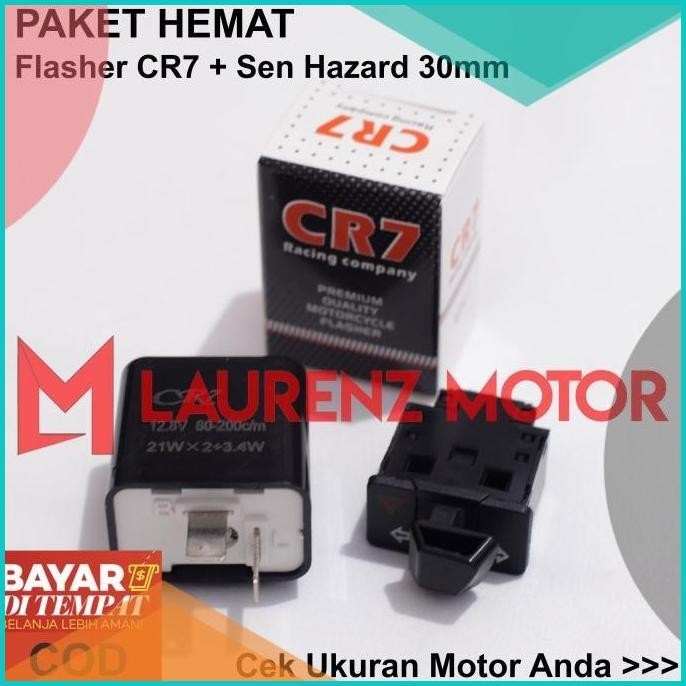 PAKET Flasher CR7 dan Saklar Sen Hazard untuk Honda Beat Vario Revo 19