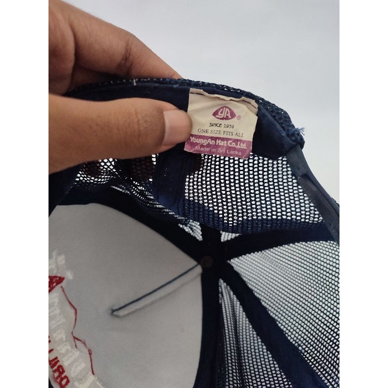 vintage ropehat trucker young an golfer topi tali kapal