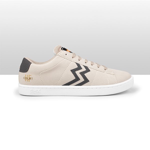 Cuci Gudang | Last Stock | Geoff Max - HF Court Wheat Grey | Shoes Cupsole | Sepatu | Sneakers | Sep