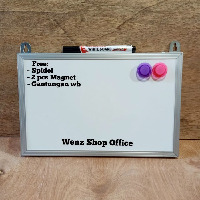 

White Board Uk. 20X30Cm Magnet Papan Tulis Pln Pdam