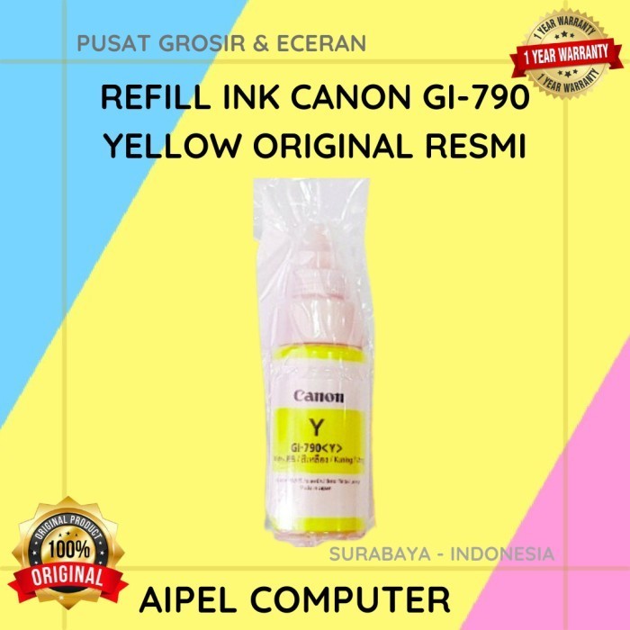 

Refill Ink Canon Gi 790 Yellow