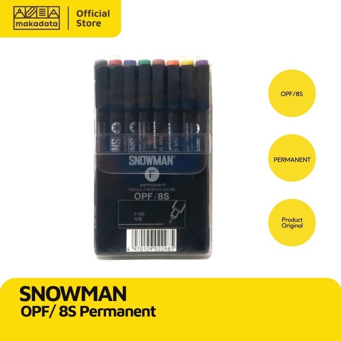 

Spidol Permanent Snowman Ohp Opf 8S