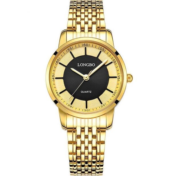 Longbo 80281 Casual Style Stainless Steel Couple Watch Gift Qt Store Falolaz