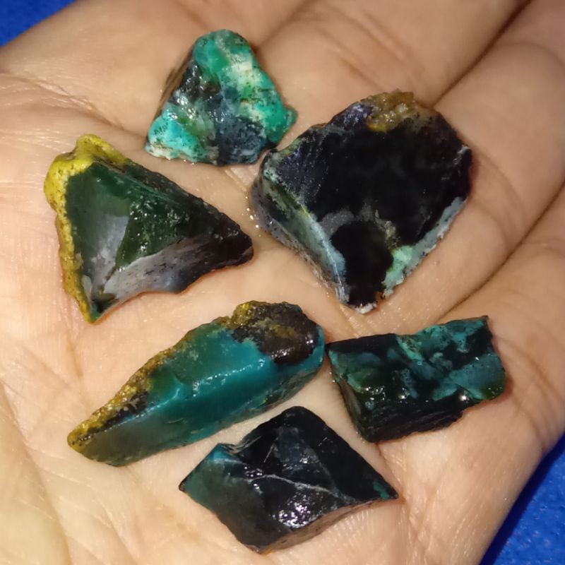 Natural Bahan Bacan Doko & Coklat Kristal 6 Pieces