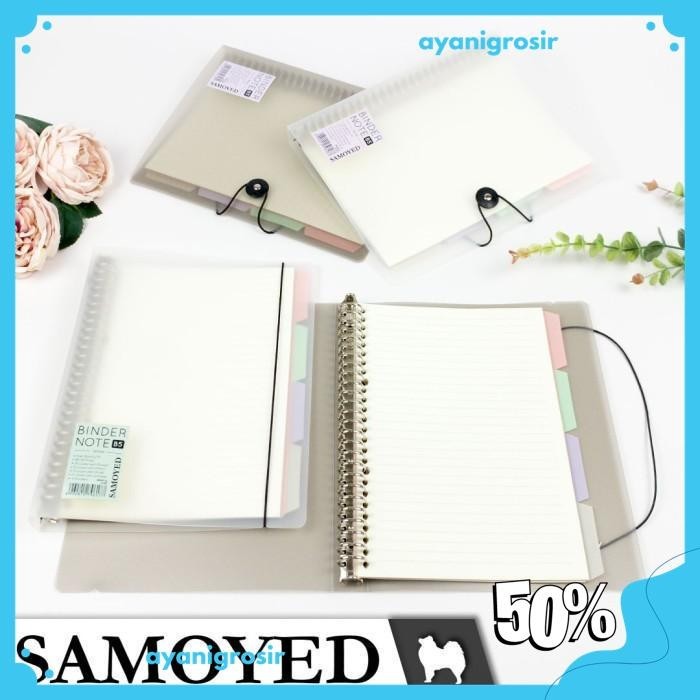 

BINDER NOTE / LOOSE LEAF BINDER B5 - 26 RING SAMOYED BNNT-51 KUALITAS TERBAIK