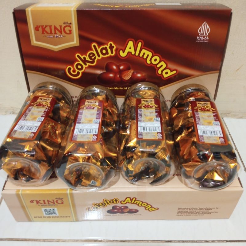 

d'KING Coklat Almond 1 dus isi 4 toples